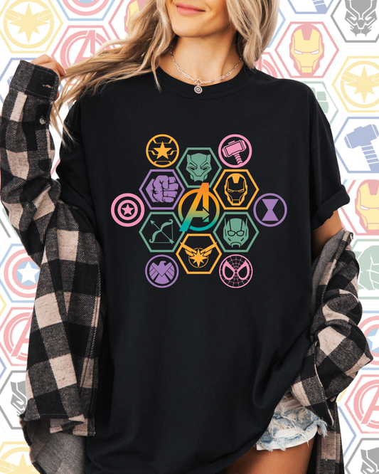 Pastel Heroes Crop and Shirt