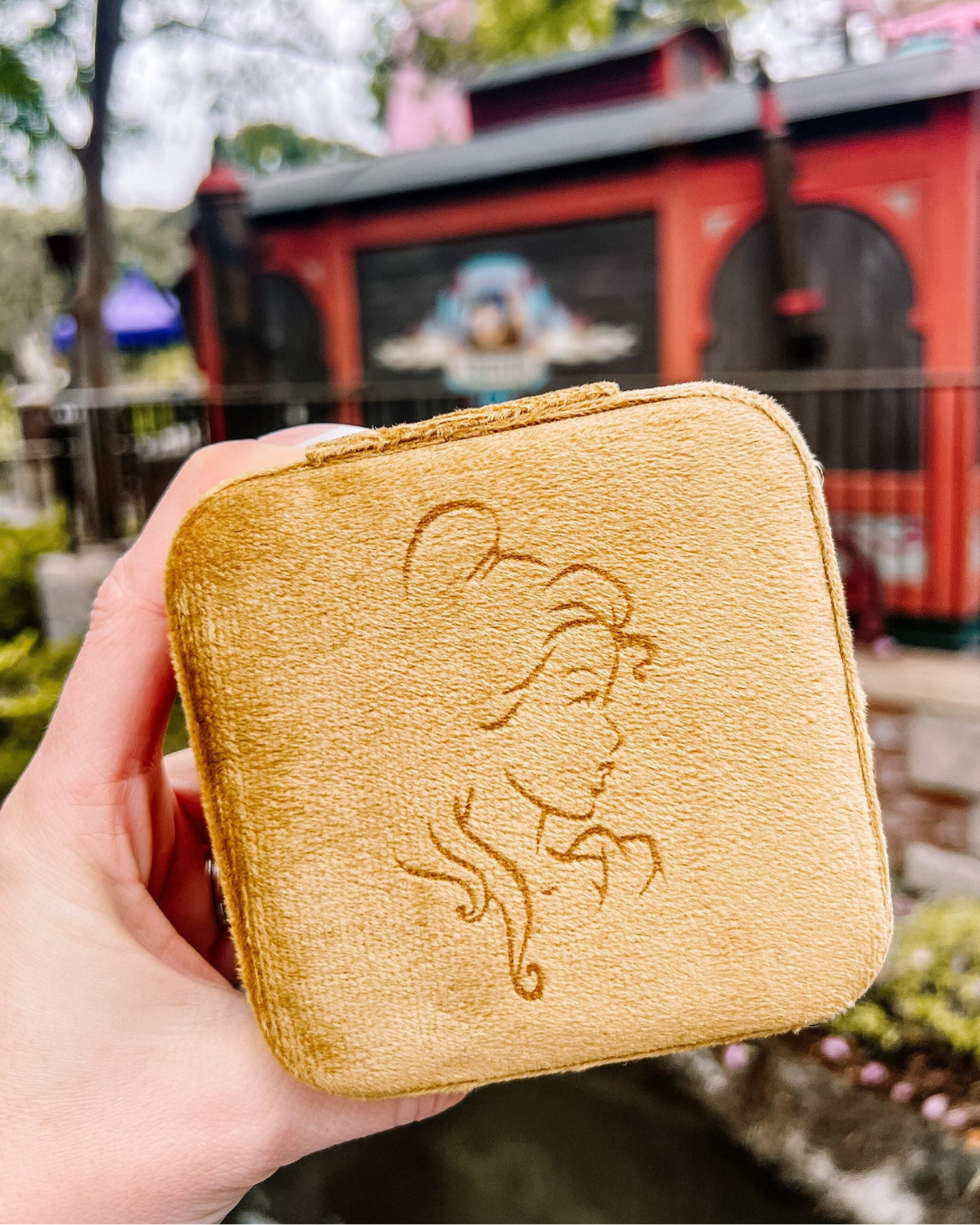 Belle Silhouette Velvet Jewelry Case