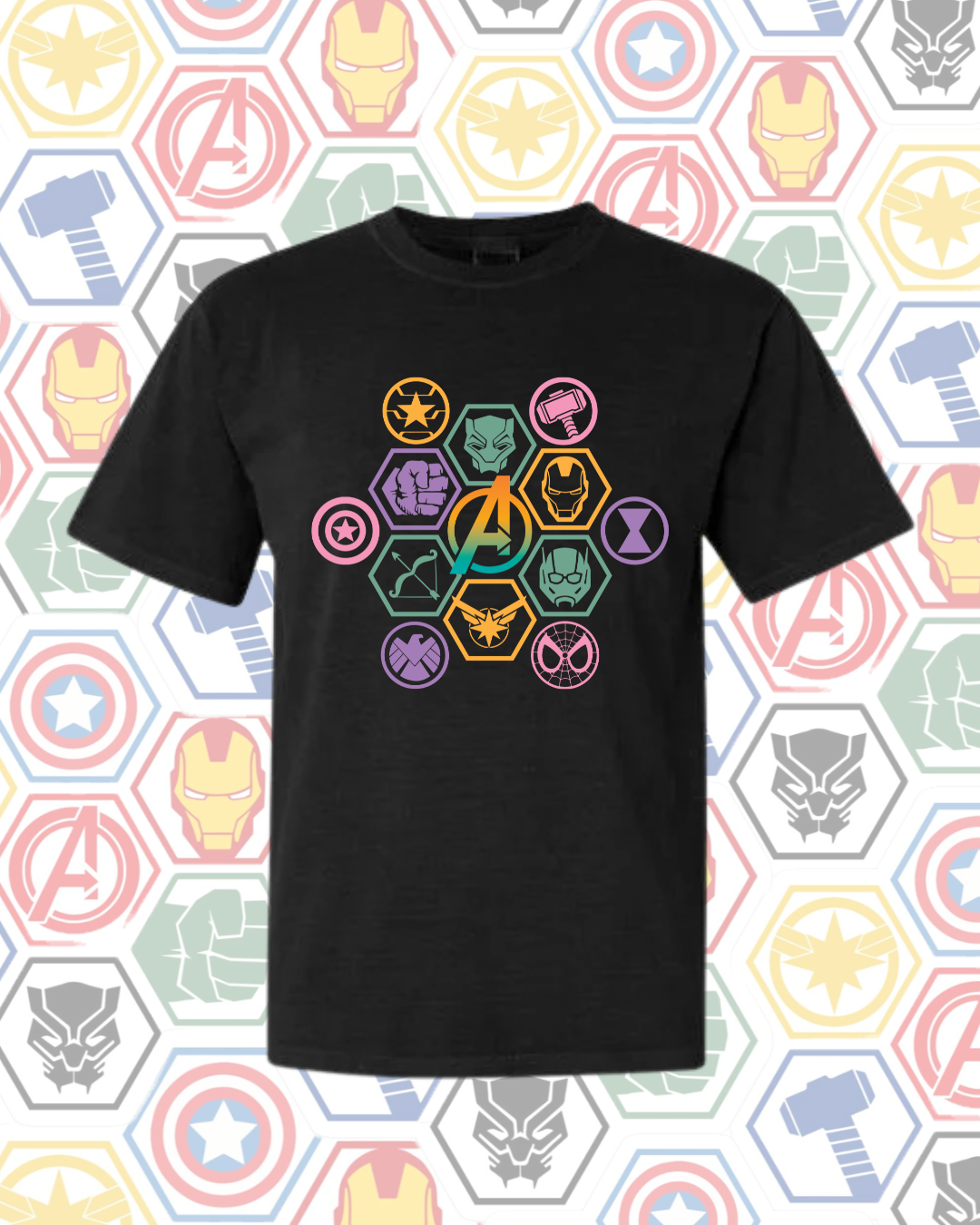 Pastel Heroes Crop and Shirt