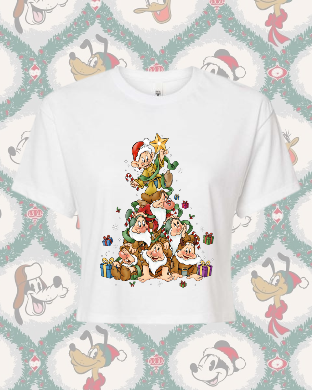 Holly Jolly Gnomes Boxy Crop and Crewneck