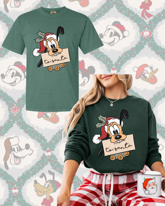 Santa Paws Tee and Crewneck