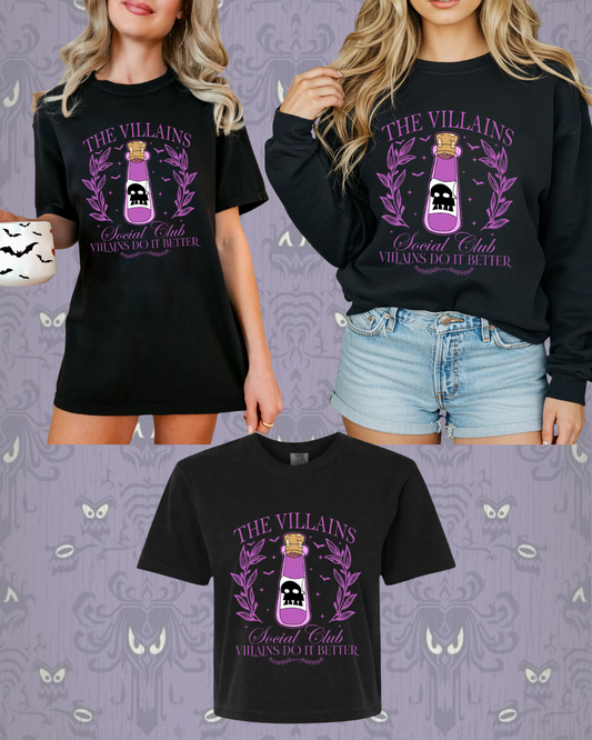 Llama Potion Crop, Shirt and Crewneck