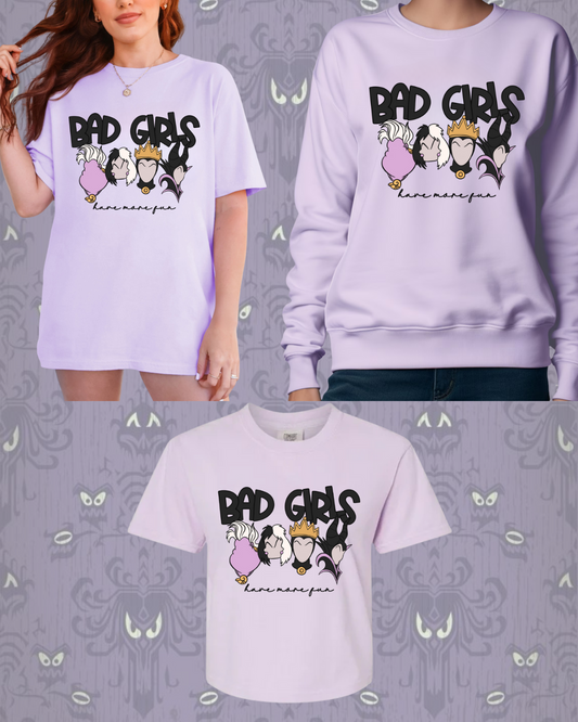 Bad Girls Crop, Shirt and Crewneck