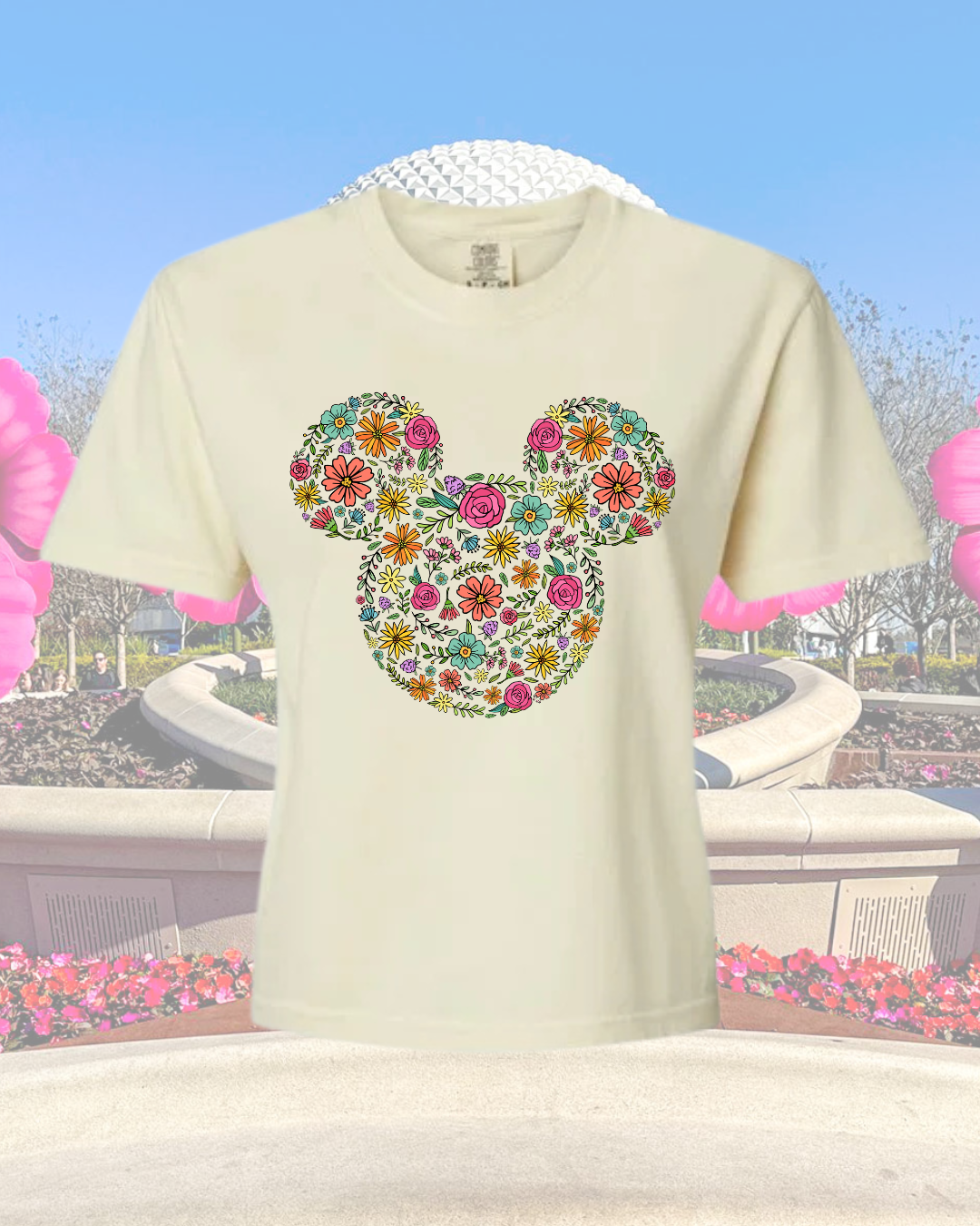 Flower and Garden Crop or T-Shirt