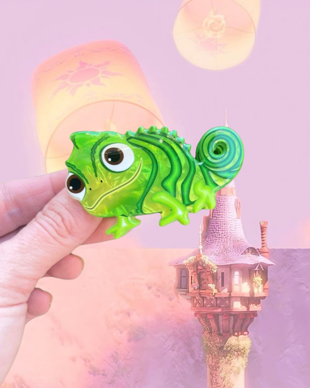 Cute Chameleon Claw Clip