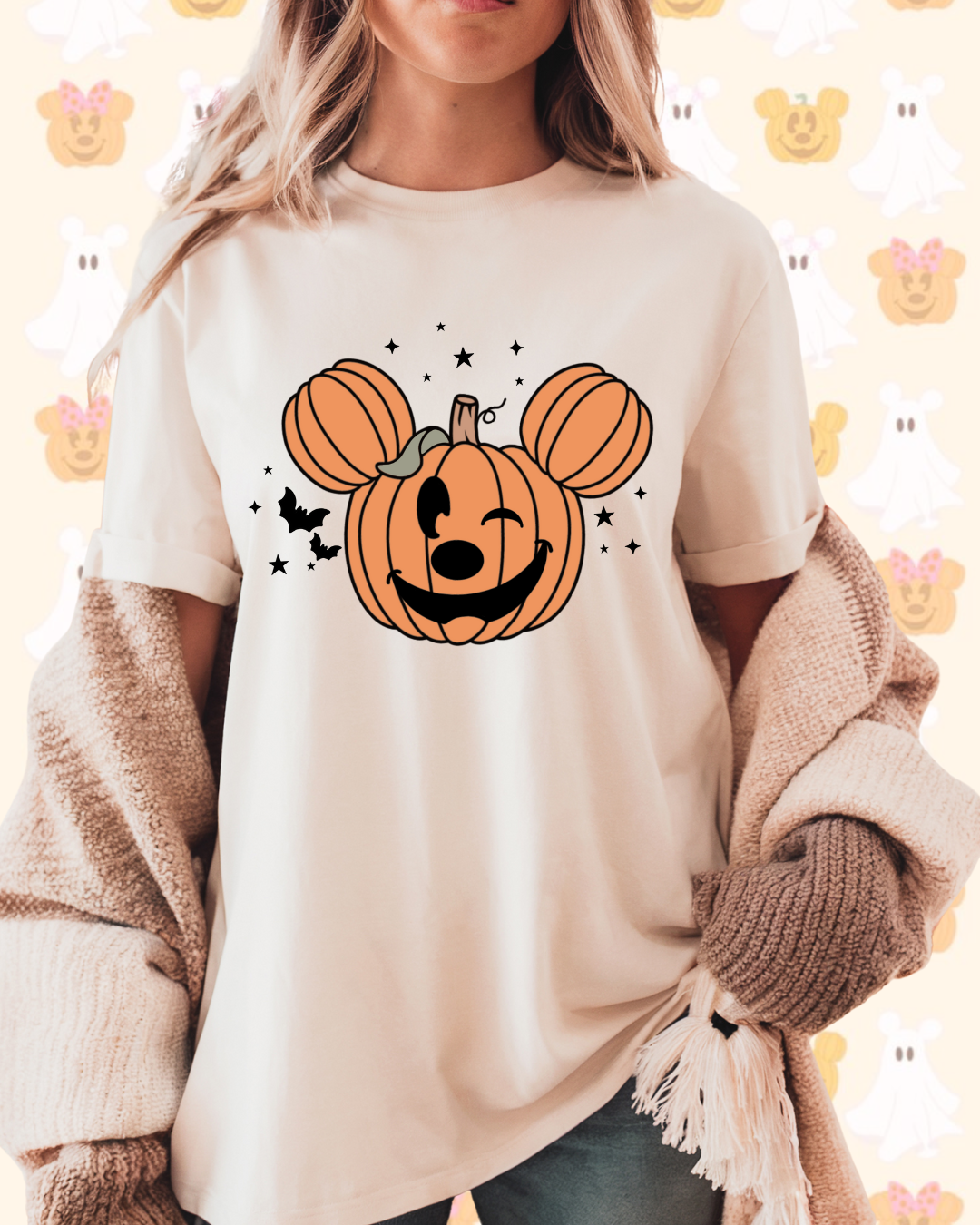 Halloween Pumpkin Boxy Crop, Tee and Crewneck