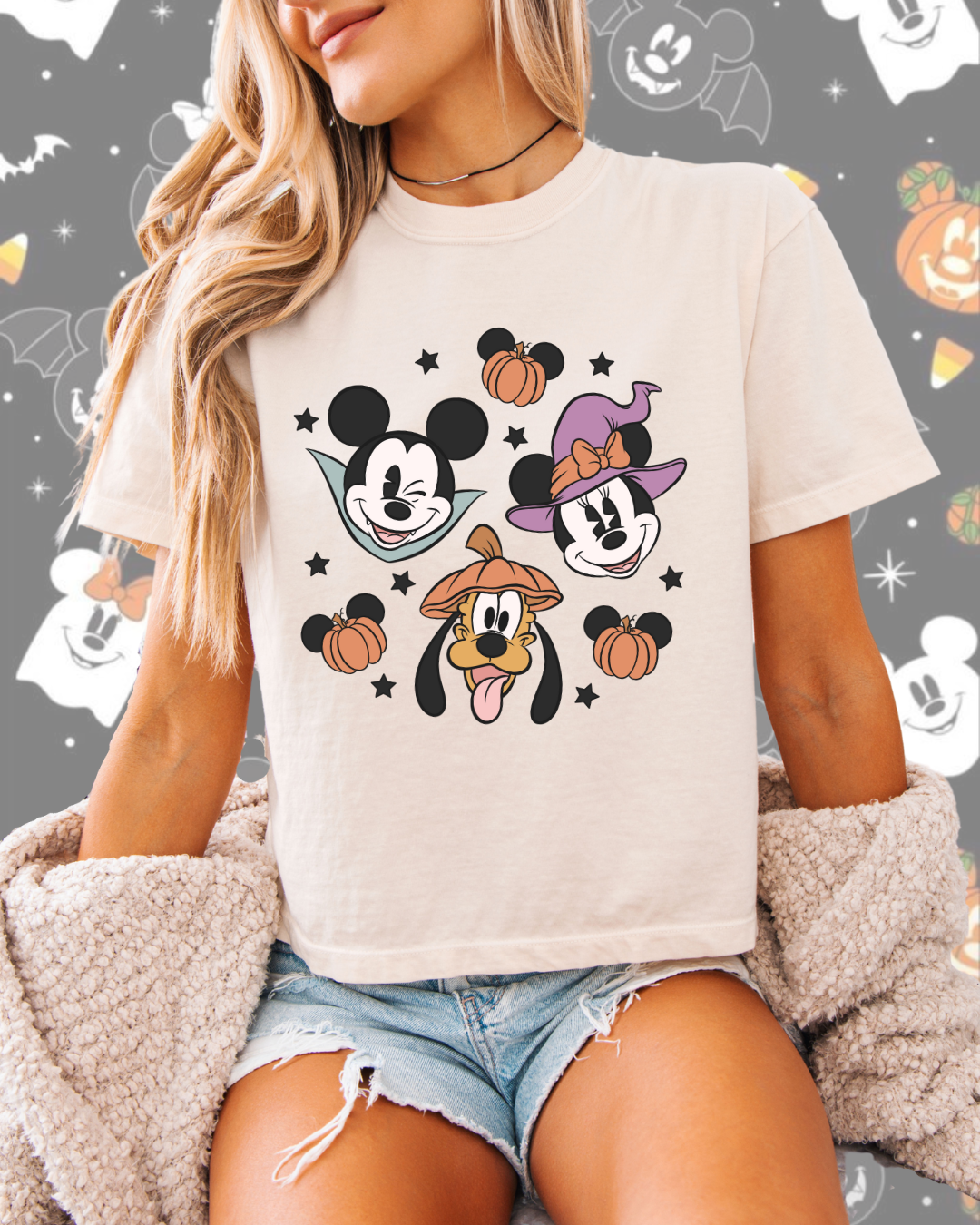 Spooky Pals Boxy Crop, Tee and Crewneck
