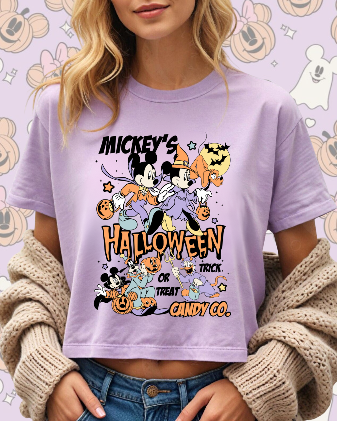 Trick or Treat Boxy Crop and Tee