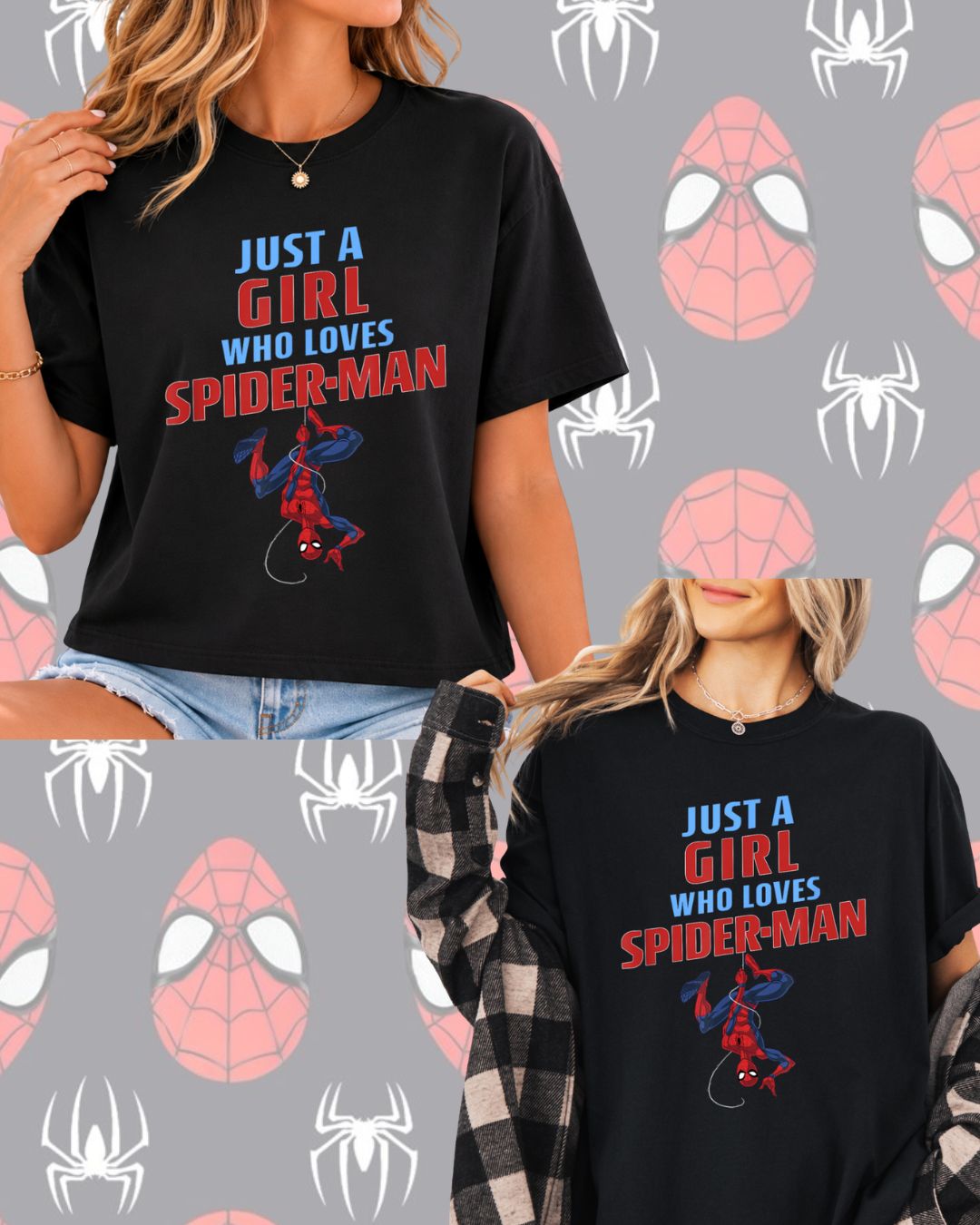 Spider Girlie Shirt and Crop